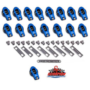 1.7 LS1 LS Race Series Rocker Arms Set 8mm Non Adjustable Includes Pedestal, U-channel