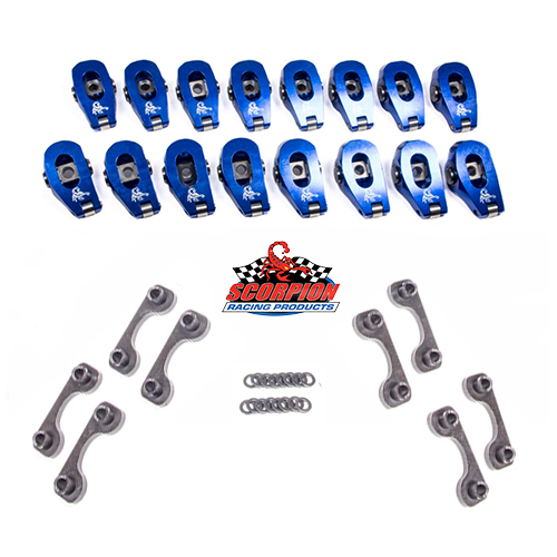 1.8i/1.7e L92 LS Race Series Rocker Arms Set 8mm Non Adjustable Scorpion Racing Products