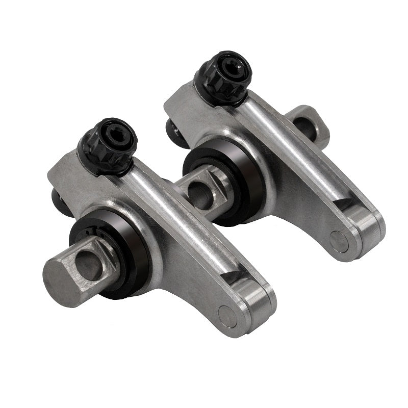 Shaft Rocker Arm Set LS1 Steel Bodies 1.75 Ratio Bronze Bushings Scorpion Racing Black Oxide Finish Scorpion Racing
