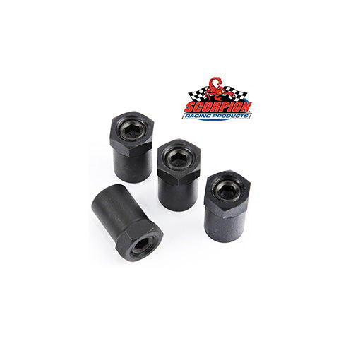 SCP PL38SH-4 – 3/8 Rocker Arm Nut Polylock Short Endurance Series Scorpion Racing Products