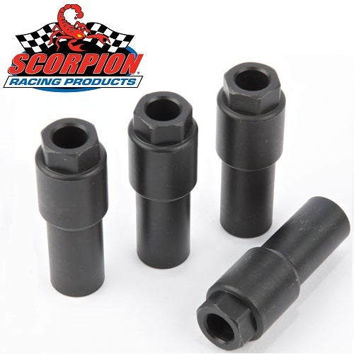 SCP VTS38S-4 – 3/8 Valvetrain Stabilizer Nut Short Outside Diameter .600 inch/.745 inch Set Of 4 Scorpion Racing Products