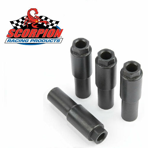 SCP VTS716L-4 – Valvetrain Stabilizer Nut Long Outside Diameter .600 inch/.745 inch Set of 4 Scorpion Racing Products