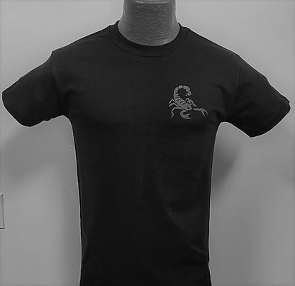 Black T-shirt with Gray Logo